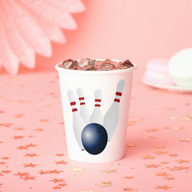 Bowling Birthday Party  Paper Cups (Insitu)
