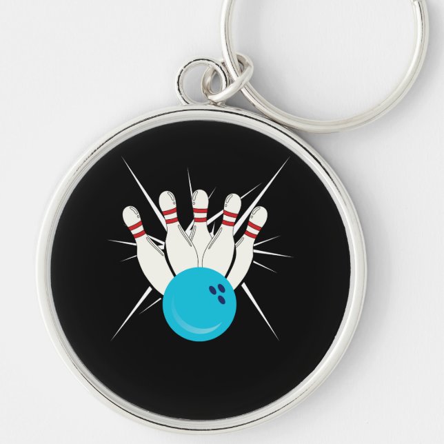Bowling Bliss Key Ring (Front)