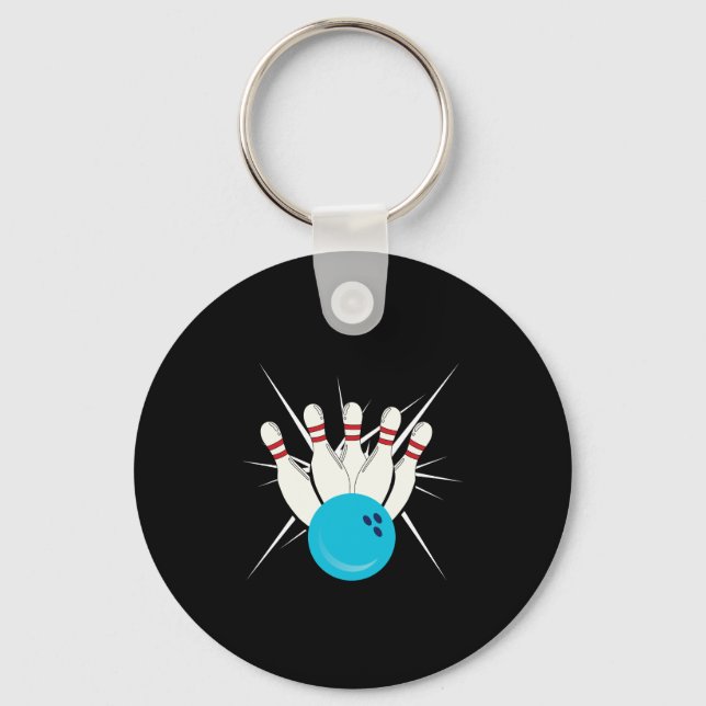Bowling Bliss Key Ring (Front)