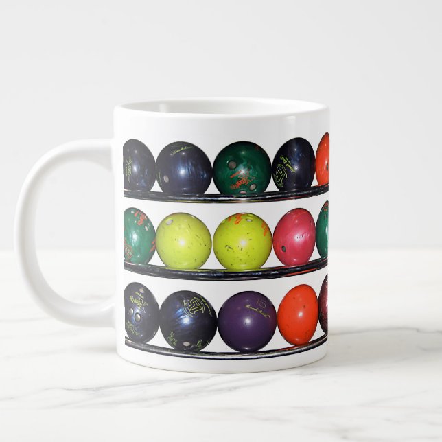 Bowling Blitz  Large Coffee Mug (Left)