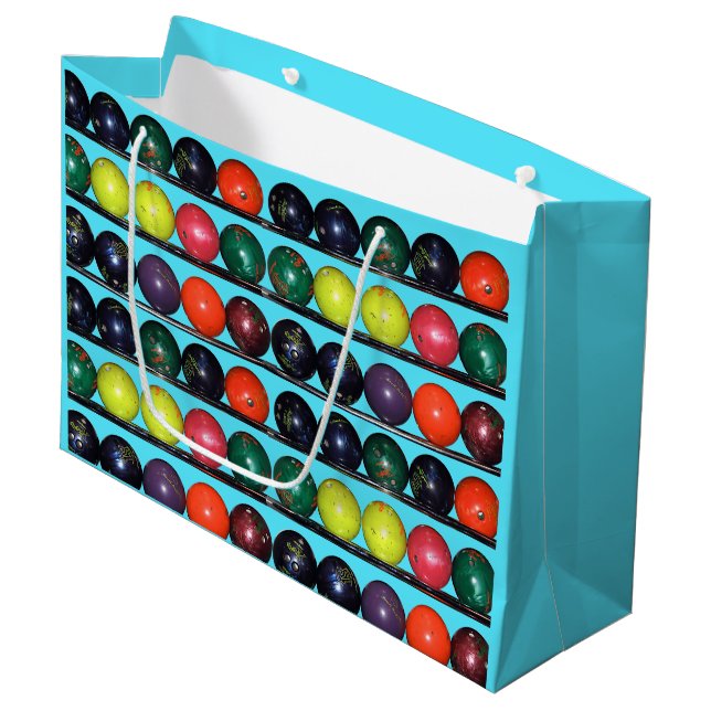 Bowling Blitz  Large Gift Bag (Front Angled)