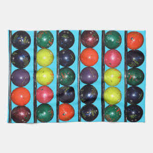 Bowling Blitz  Tea Towel
