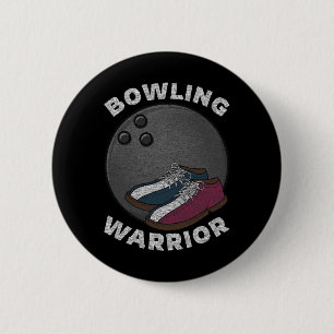 Bowling Bowler Funny Saying Vintage Graphic  6 Cm Round Badge