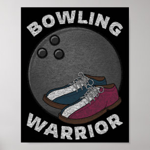 Bowling Bowler Funny Saying Vintage Graphic Poster