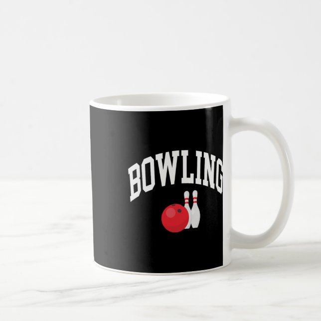 Bowling Bowler Graphic  Coffee Mug (Right)