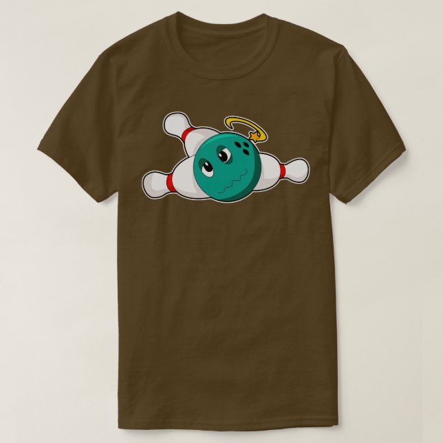 Bowling Bowling Ball Bowling Pin  T-Shirt (Design Front)