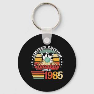 Bowling Bowling Birthday 1985 Bowling Byll Birthda Key Ring
