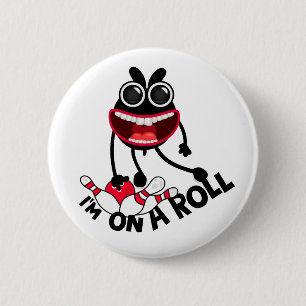 Bowling Bunny Pin Button