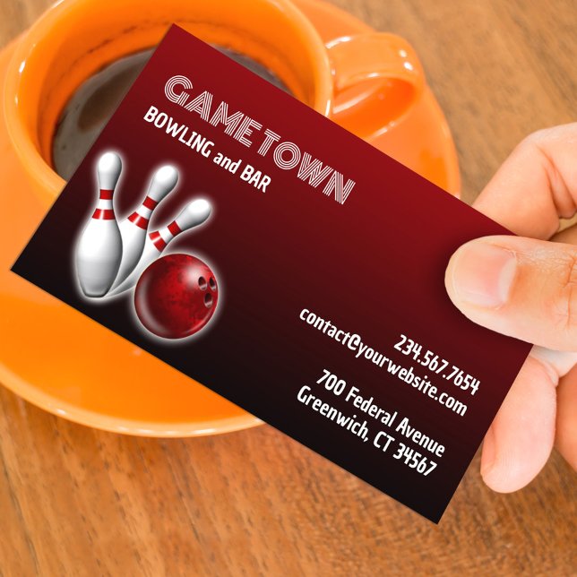 Bowling Business Card (Creator Uploaded)