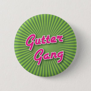 Bowling Button: Gutter Gang 6 Cm Round Badge