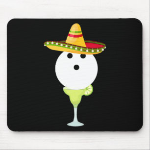 Bowling Byll With Sombrero And Margarita Sport Cin Mouse Pad