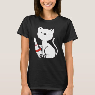 Bowling cat bowling team bowling ball T-Shirt
