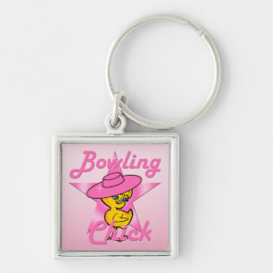 Bowling Chick #8 Key Ring