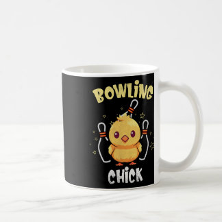 Bowling Chick Funny Chicken Athlete Bowler Men Wom Coffee Mug