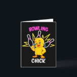 Bowling Chick Funny Chicken Sports Athlete  Card<br><div class="desc">Bowling Chick Funny Chicken Sports Athlete</div>