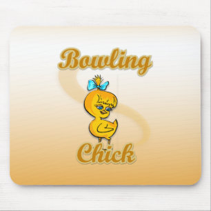 Bowling Chick Mouse Pad