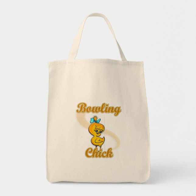 Bowling Chick Tote Bag (Front)