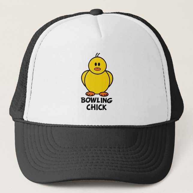 Bowling Chick Trucker Hat (Front)