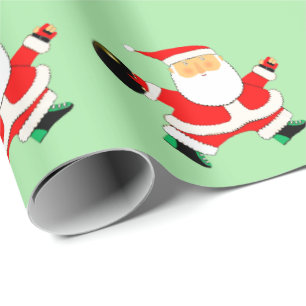 Bowling Christmas Gift Wrapping Paper