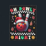 Bowling Christmas Oh Bowly Night Santa Hat Christm Fleece Blanket<br><div class="desc">Bowling Christmas Oh Bowly Night Santa Hat Christmas Lights</div>
