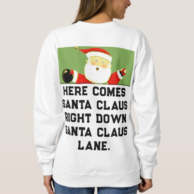 Bowling Christmas Sweatshirt (Back)