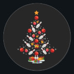 Bowling Christmas Tree Funny Bowling Lovers Novelt Classic Round Sticker<br><div class="desc">Bowling Christmas Tree Funny Bowling Lovers Novelty</div>