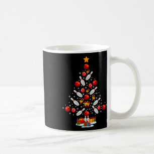 Bowling Christmas Tree Funny Bowling Lovers Novelt Coffee Mug