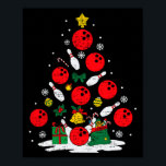 Bowling Christmas Tree Lights Xmas Bowler Sport Me Poster<br><div class="desc">Bowling Christmas Tree Lights Xmas Bowler Sport Men Boy Kids</div>