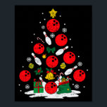 Bowling Christmas Tree Lights Xmas Bowler Sport Me Poster<br><div class="desc">Bowling Christmas Tree Lights Xmas Bowler Sport Men Boy Kids</div>