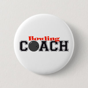 Bowling Coach 6 Cm Round Badge