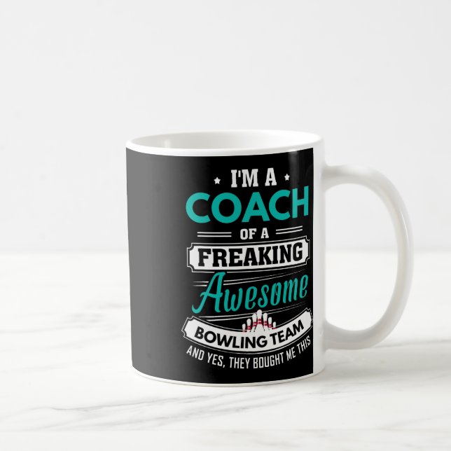 Bowling Coach Bowling Team Coach Gift  Coffee Mug (Right)