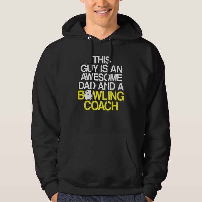 Bowling Coach Player Team Instructor  35 Hoodie (Front)