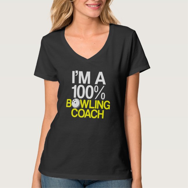 Bowling Coach Player Team Instructor  41 T-Shirt (Front)