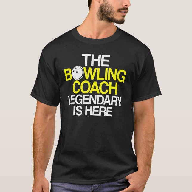 Bowling Coach Player Team Instructor 5 T-Shirt (Front)
