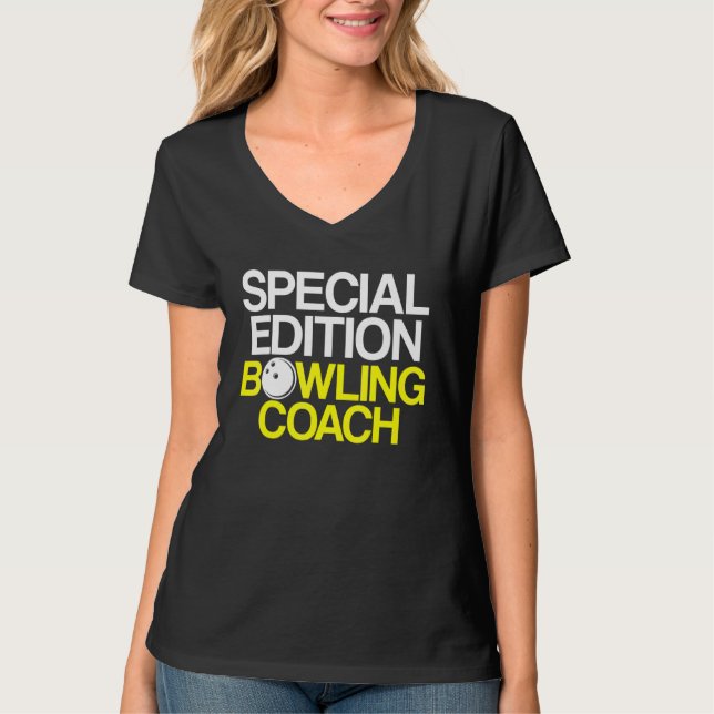 Bowling Coach Player Team Instructor 7 T-Shirt (Front)