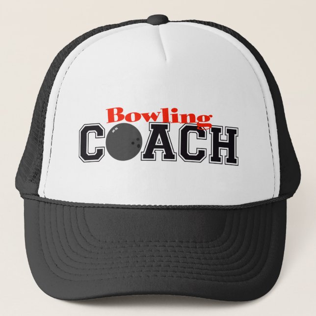 Bowling Coach Trucker Hat (Front)