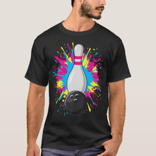 Bowling Colorsplash Ball Pin T-Shirt