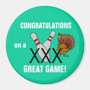 Bowling Congratulations Magnet