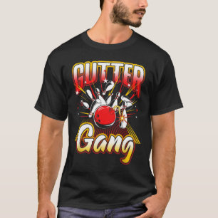 Bowling Cool Gutter Gang Bowlers 10 Pin T-Shirt
