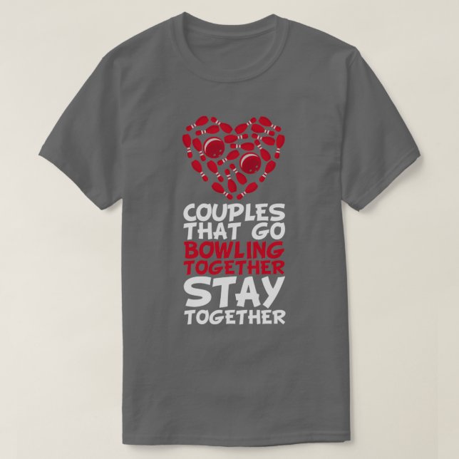 Bowling Couple T T-Shirt (Design Front)