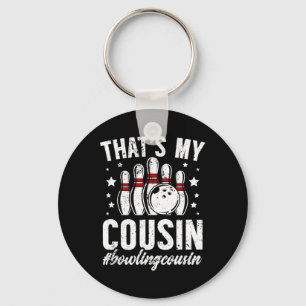 Bowling Cousin Of A Bowler Bowling Cousin - Black  Key Ring