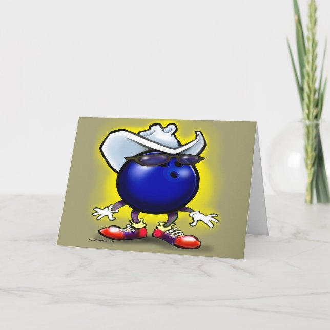 Bowling Cowboy Card (Front)