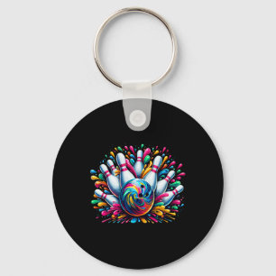 Bowling Cute Colorsplash Ll  Key Ring