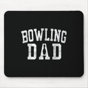 Bowling Dad Clic Bold Font Father's Day Daddy Mouse Pad