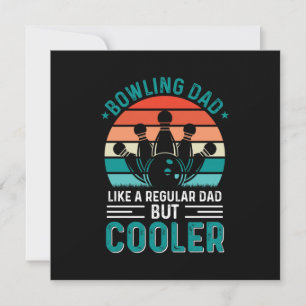 Bowling Dad Invitation