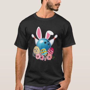 Bowling Easter Bunny Egg 2022 Rabbit Flowers Pasch T-Shirt