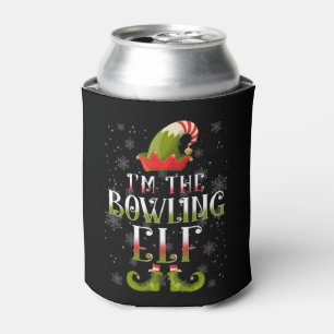 Bowling Elf Christmas Can Cooler
