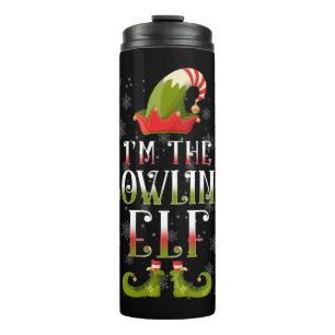 Bowling Elf Christmas Thermal Tumbler