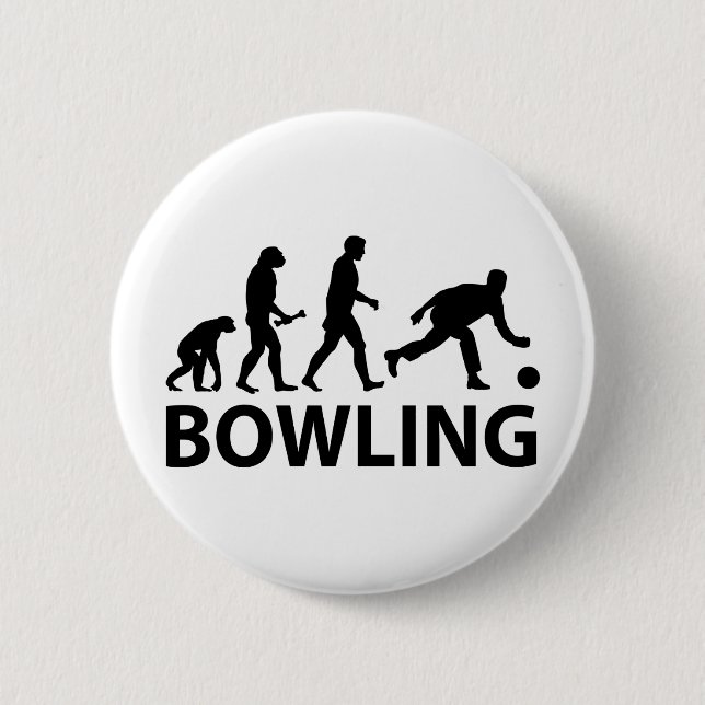 Bowling Evolution 6 Cm Round Badge (Front)
