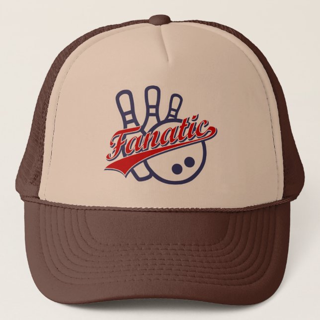 Bowling Fanatic Trucker Hat (Front)